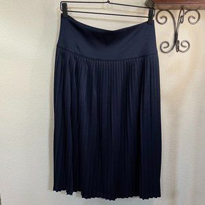 A New Day Navy Pleated Midi Skirt